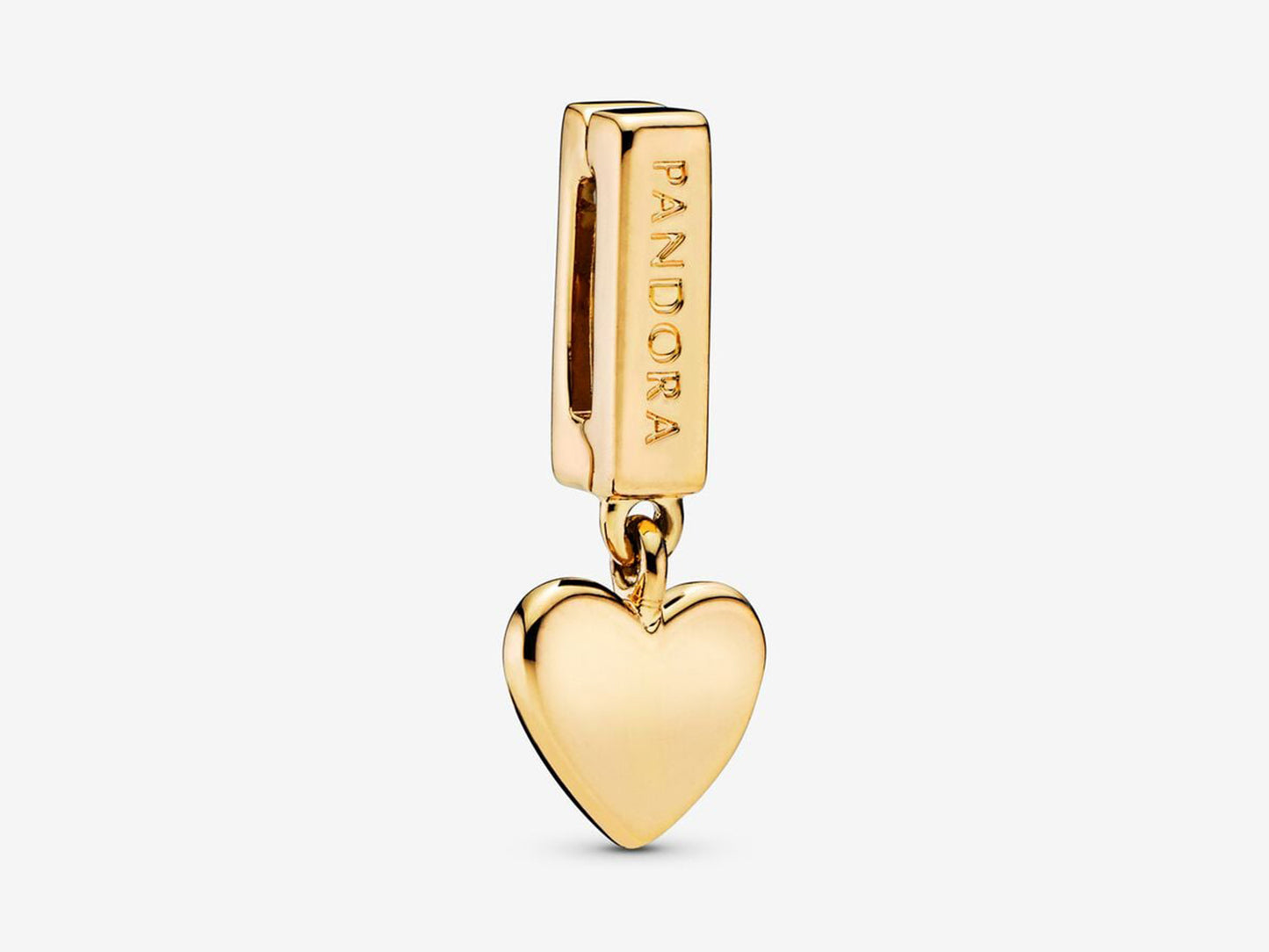 Sparkling Heart Drop Charm