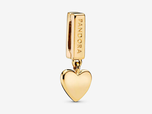 Sparkling Heart Drop Charm