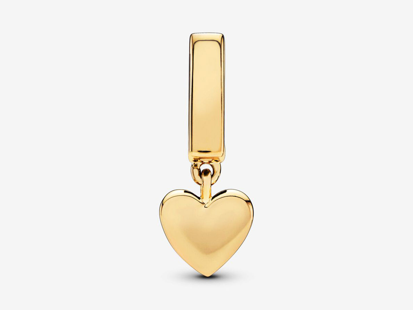 Sparkling Heart Drop Charm