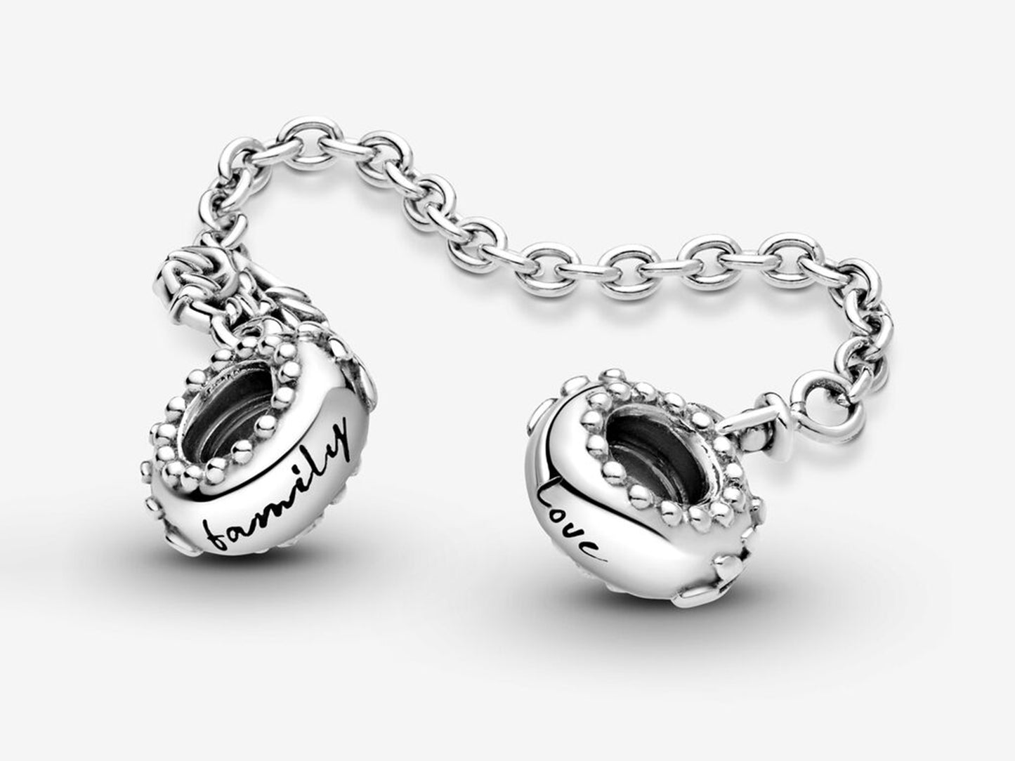 Heart Family Tree Safety Chain Charm