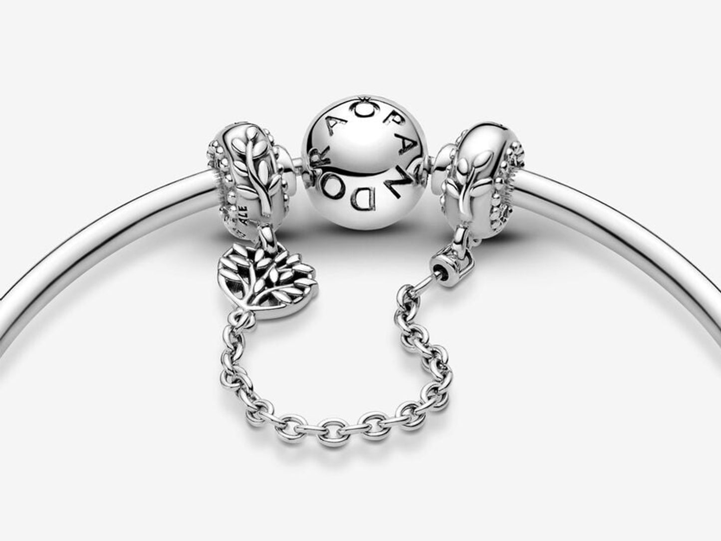 Heart Family Tree Safety Chain Charm