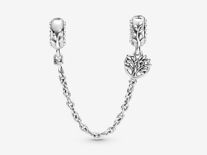 Heart Family Tree Safety Chain Charm