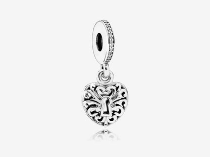 Heart Lock Elegance Charm