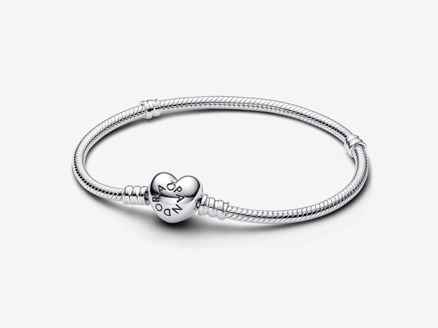 Heart Clasp Snake Chain Bracelet