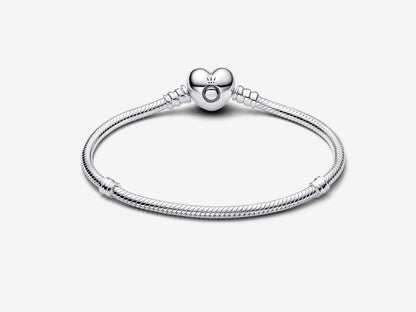 Heart Clasp Snake Chain Bracelet