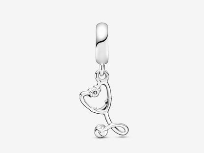 Stethoscope Heart Dangle Charm