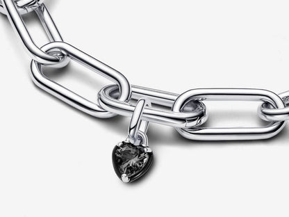 Black Chakra Heart Mini Dangle Charm