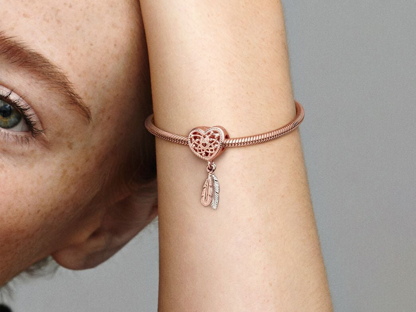 Hollow Heart Dreamcatcher Charm