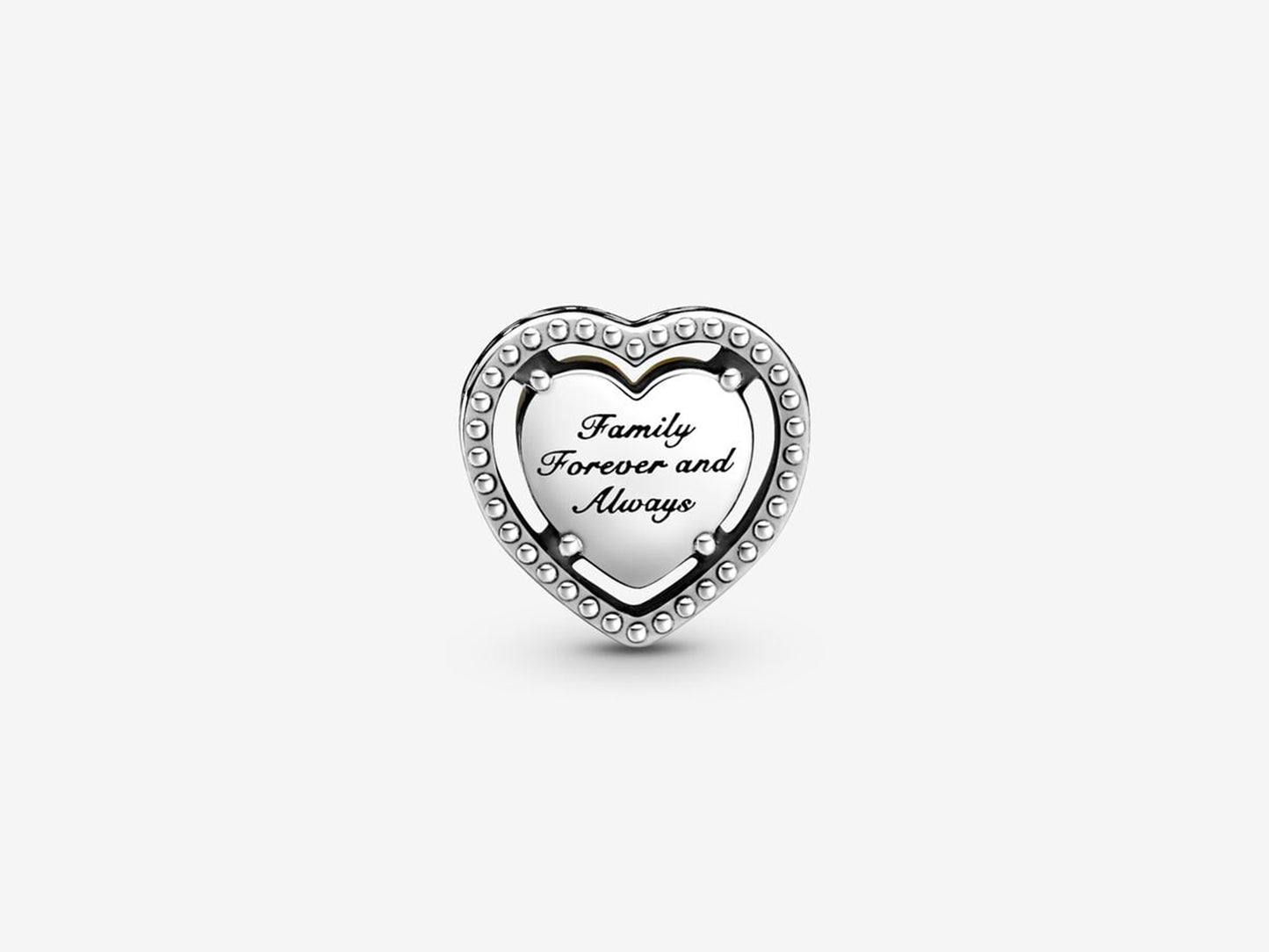 Hollow Heart & Family Tree Charm