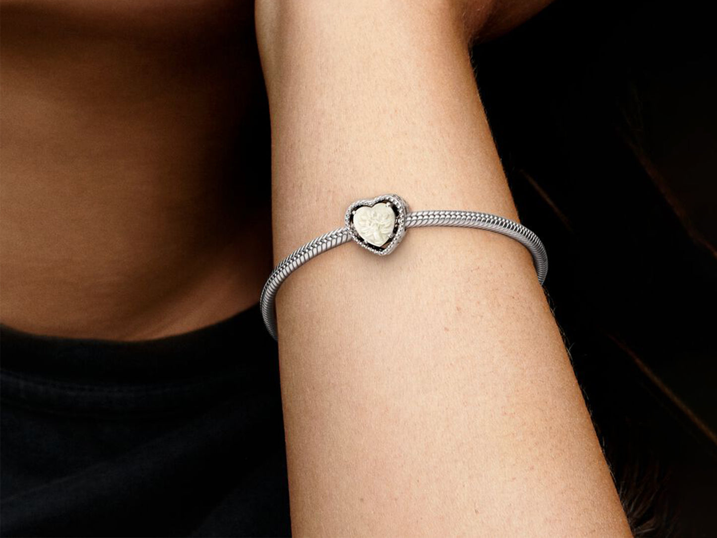 Hollow Heart & Family Tree Charm