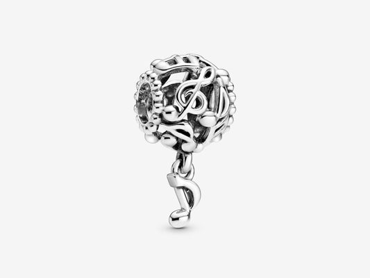 Openwork Music Notes Charm