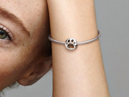 Openwork Paw Print Charm