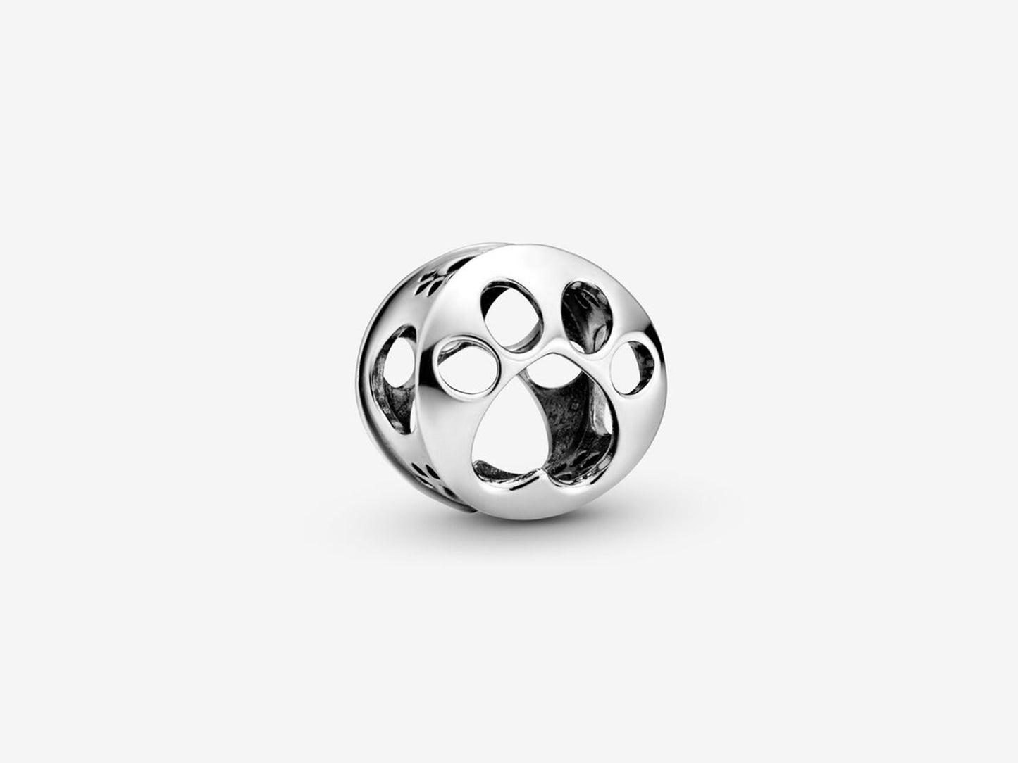 Openwork Paw Print Charm