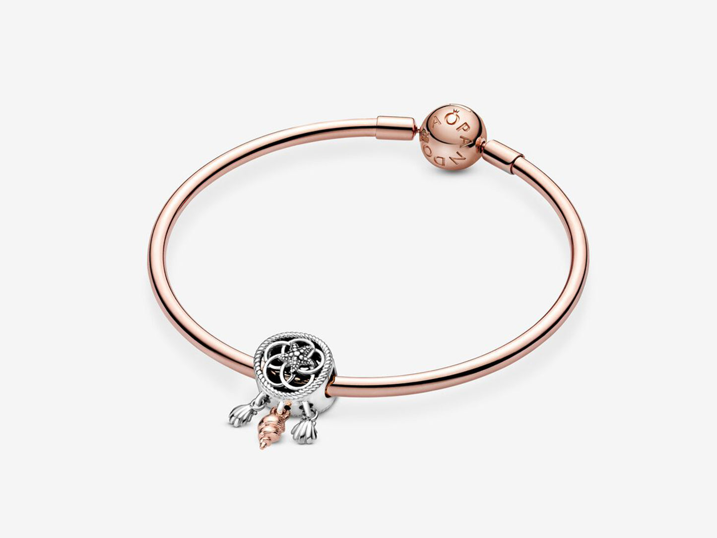 Hollow Seashell Dreamcatcher Charm