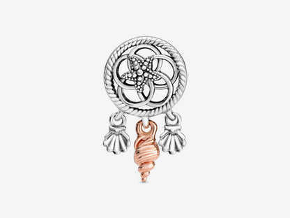 Hollow Seashell Dreamcatcher Charm