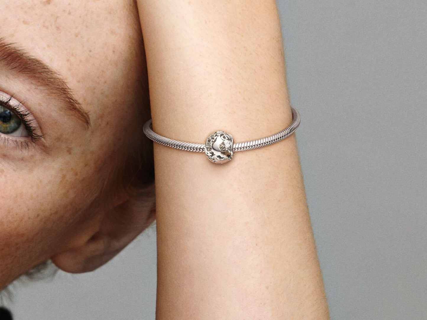 Hollow World Globe Charm