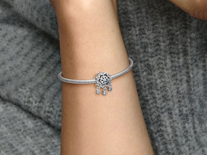 Icy Snowflake Drop Charm