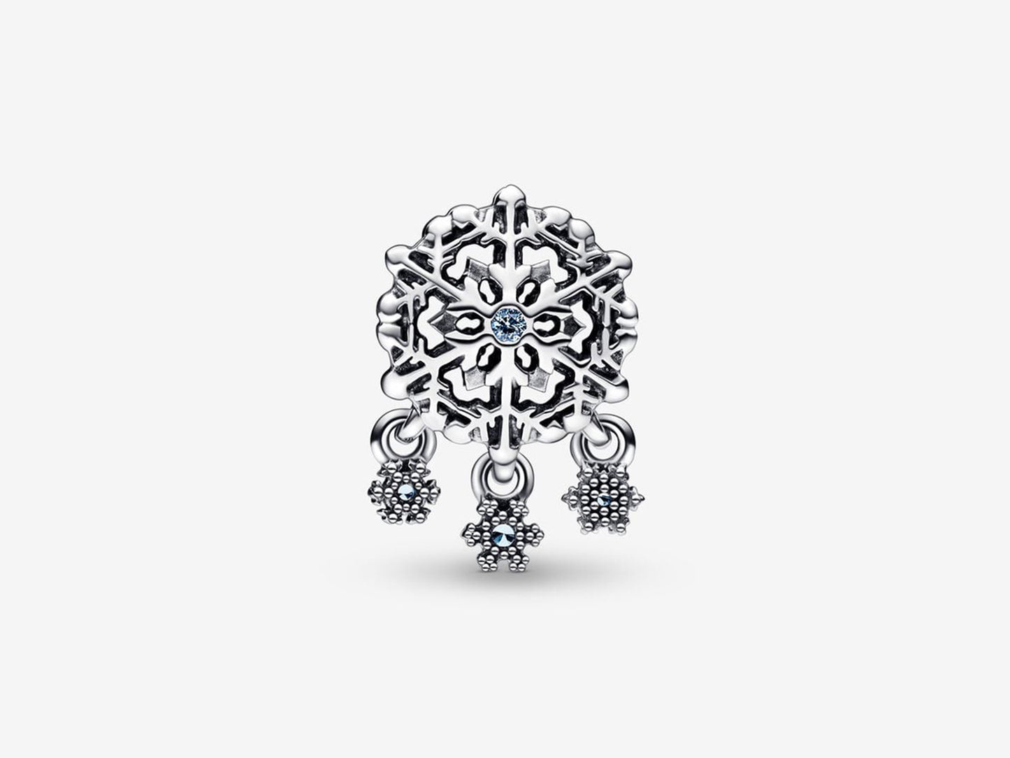 Icy Snowflake Drop Charm