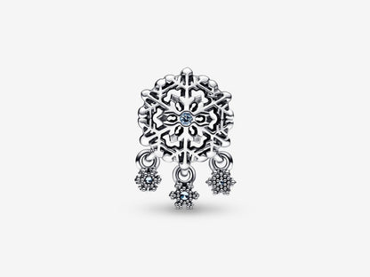 Icy Snowflake Drop Charm