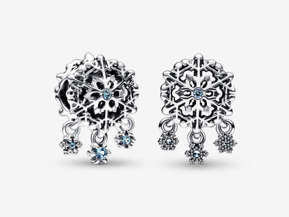 Icy Snowflake Drop Charm