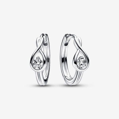 Lab-grown Diamond Hoop Earrings 0.20 carat tw Sterling Silver