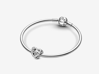 Entwined Infinite Hearts Charm