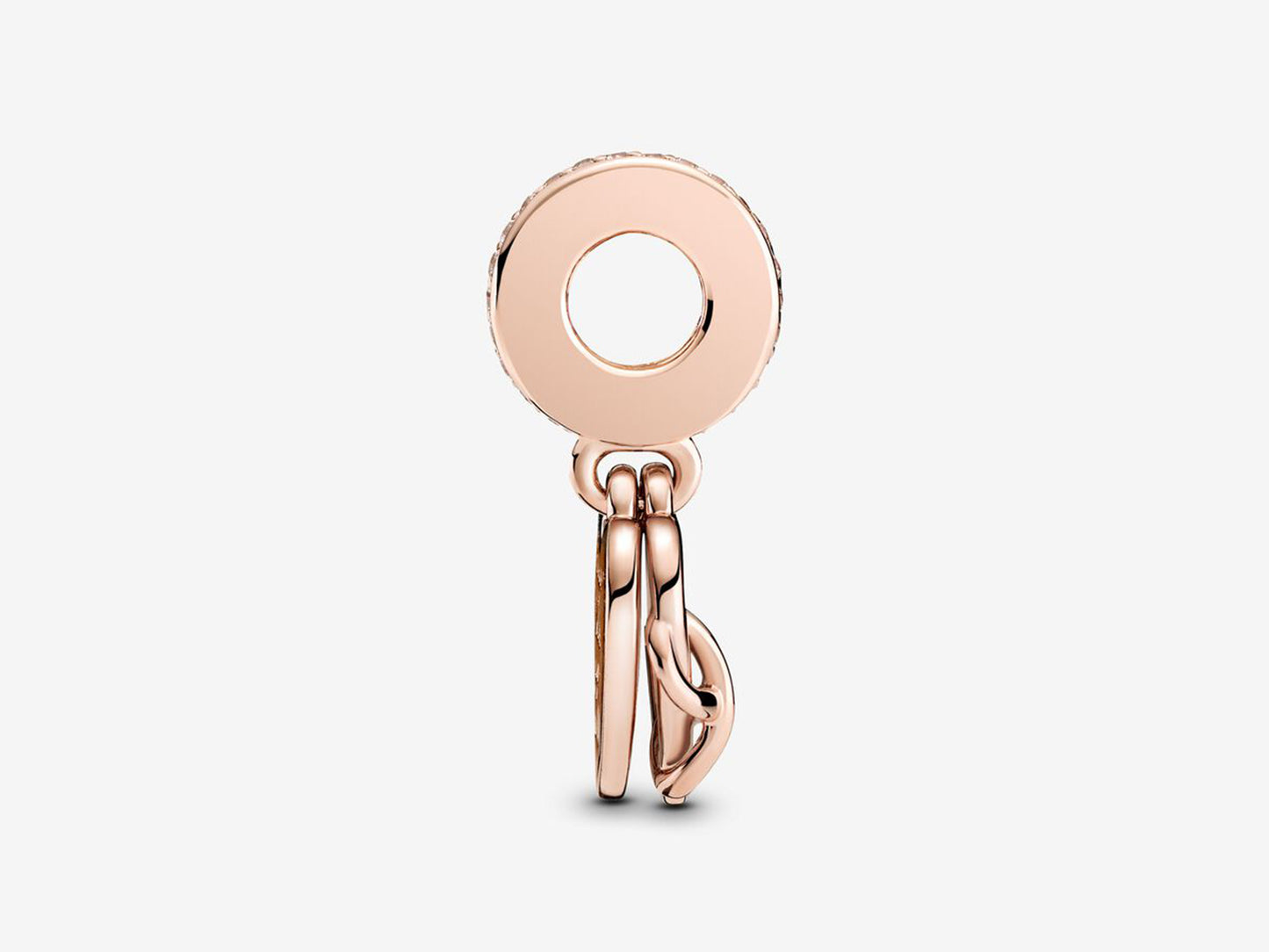 Love You Infinity Heart Dangle Charm