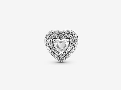 Sparkling Leveled Hearts Charm