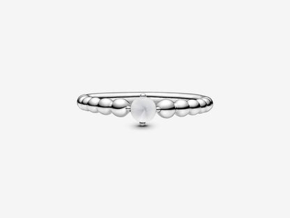 Ivory Bead Elegance Ring