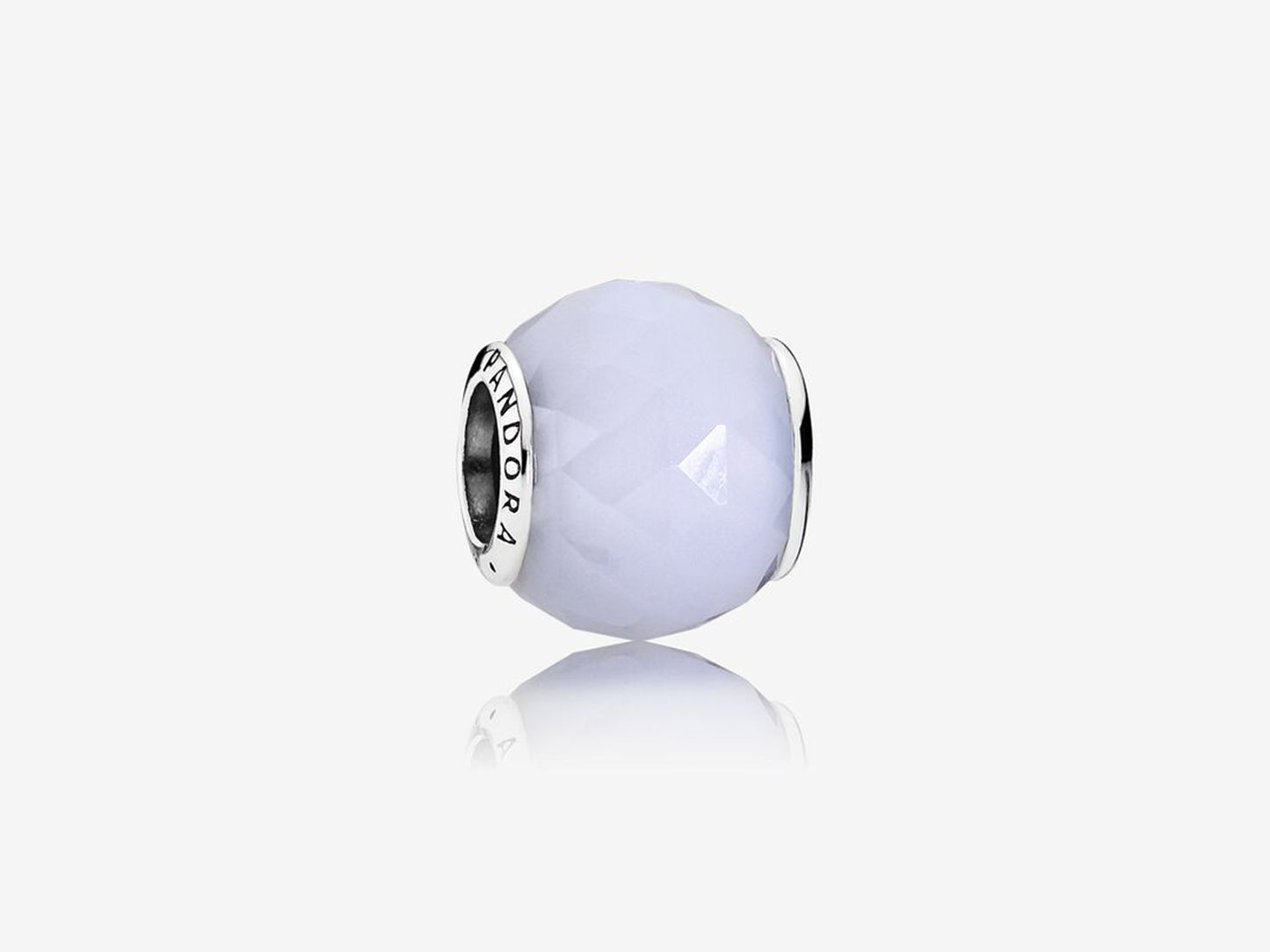 Geometric faceted gemstone charm