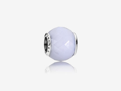 Geometric faceted gemstone charm