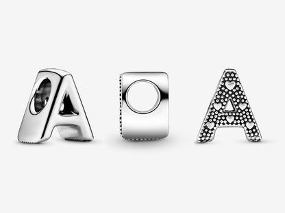Letter A Alphabet Charm
