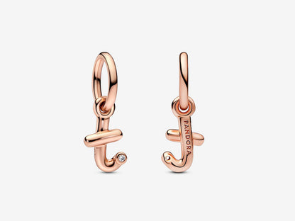 Letter T Script Alphabet Dangle Charm