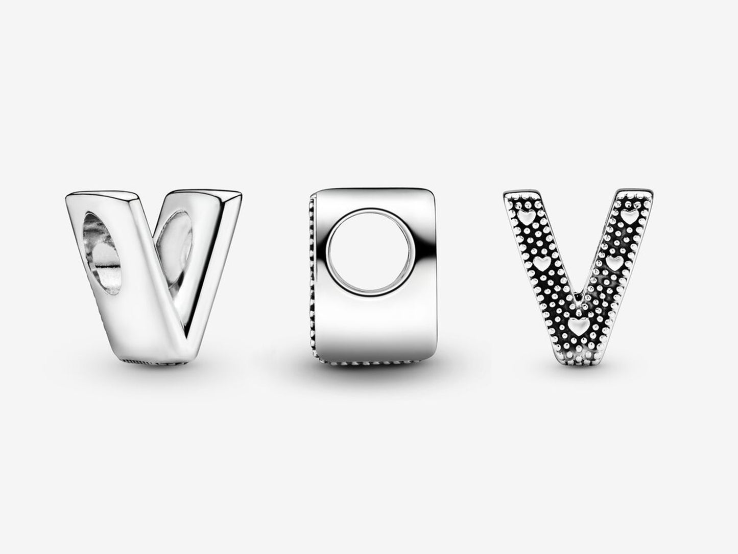 Letter V Alphabet Charm