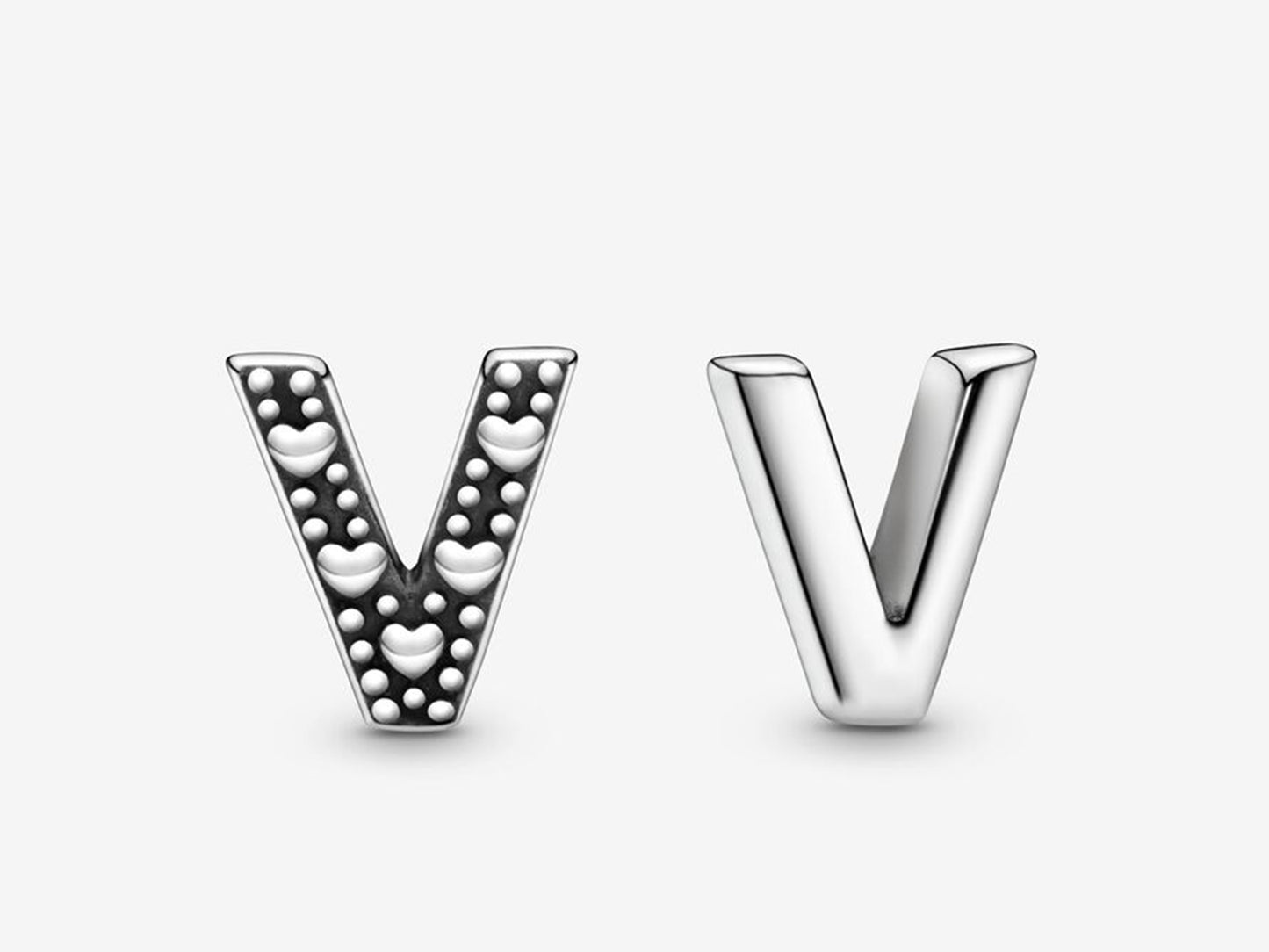 Letter V Mini Charm