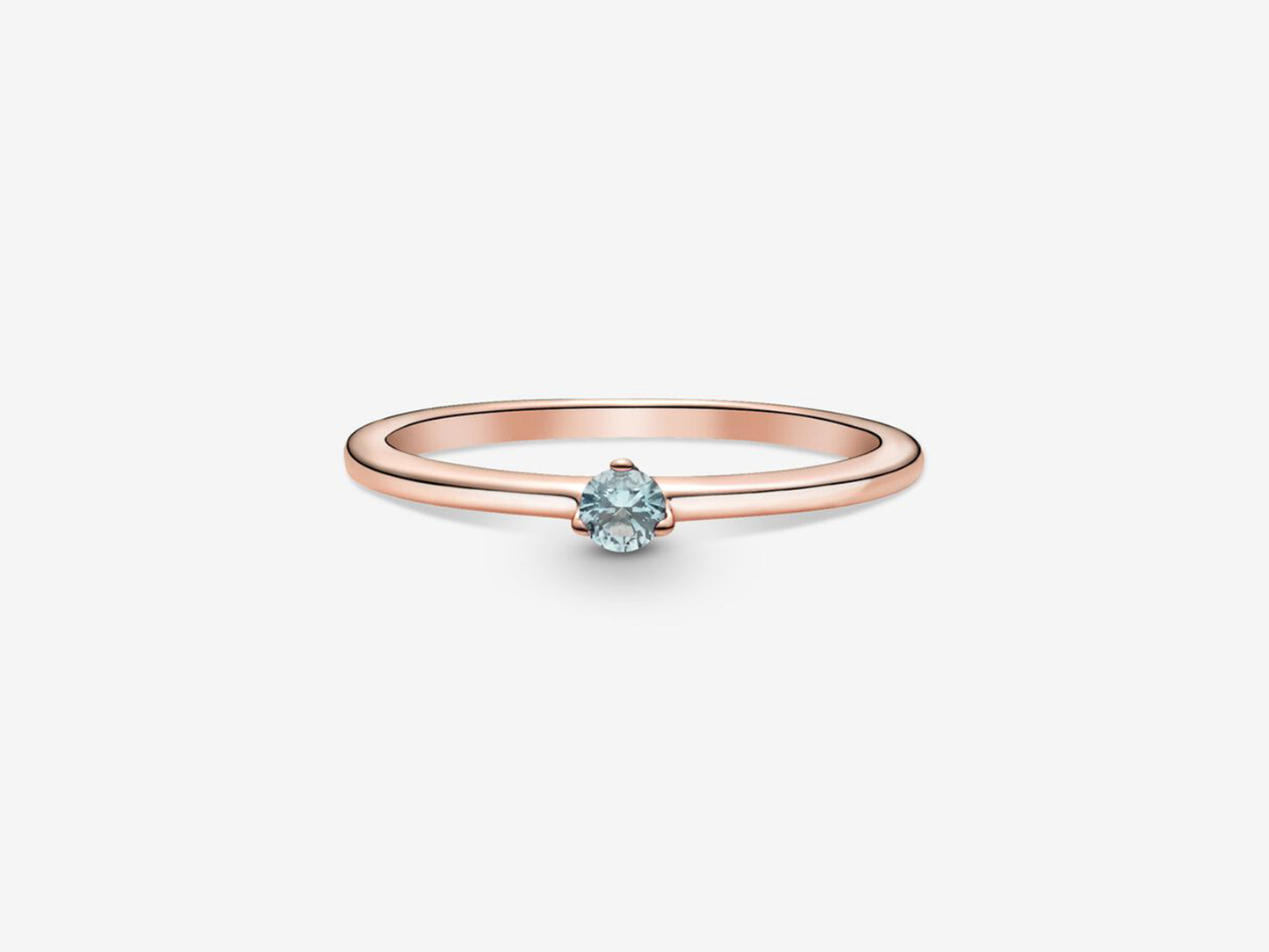 Light Blue Solitaire Ring