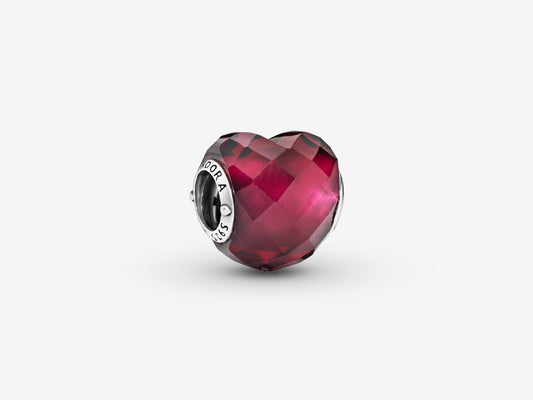 Light Red Heart Charm