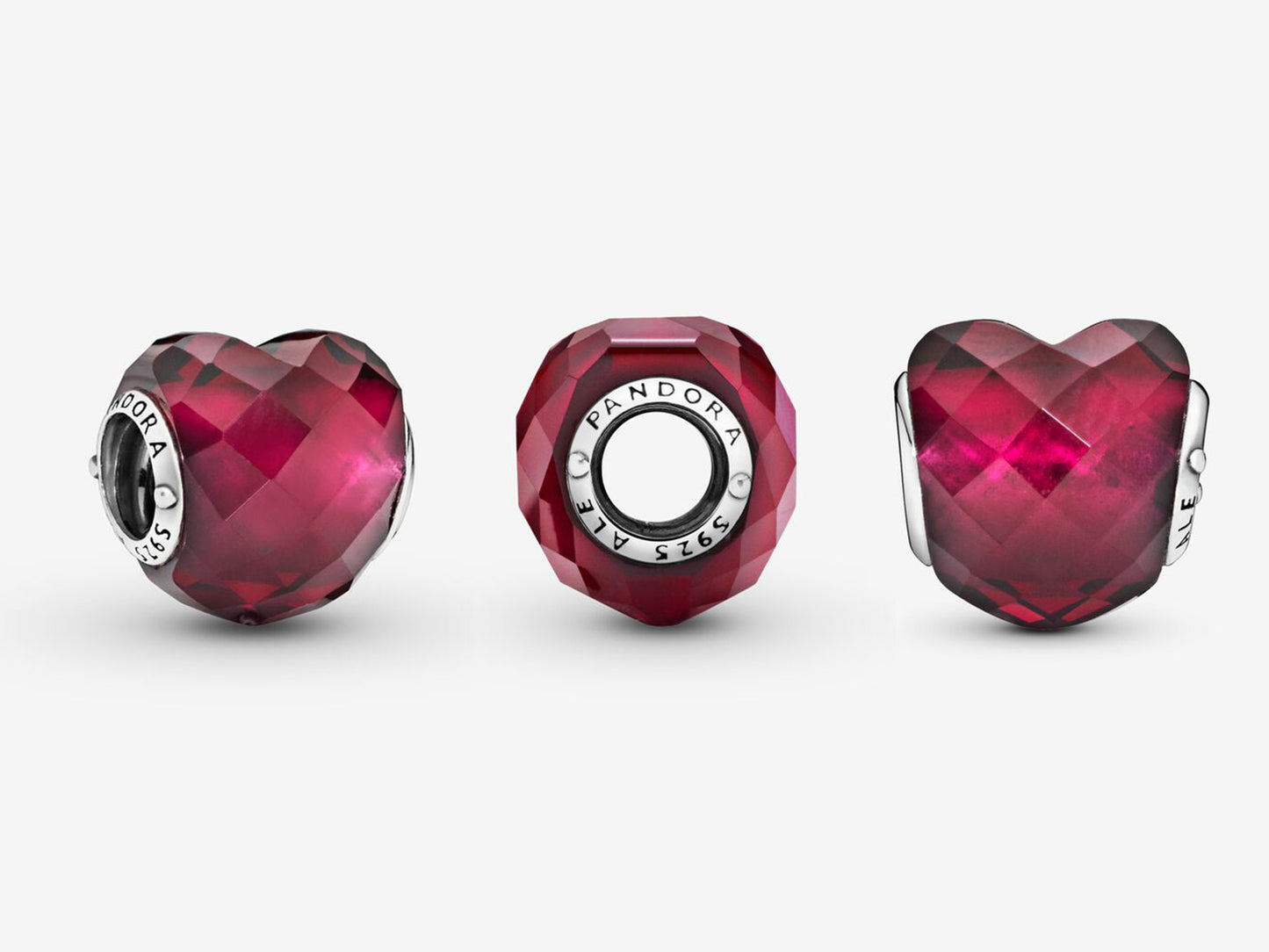 Light Red Heart Charm