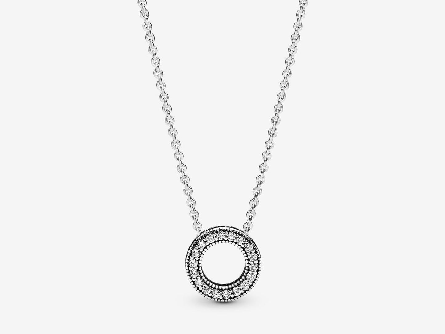 Pavé Circle Collier Necklace