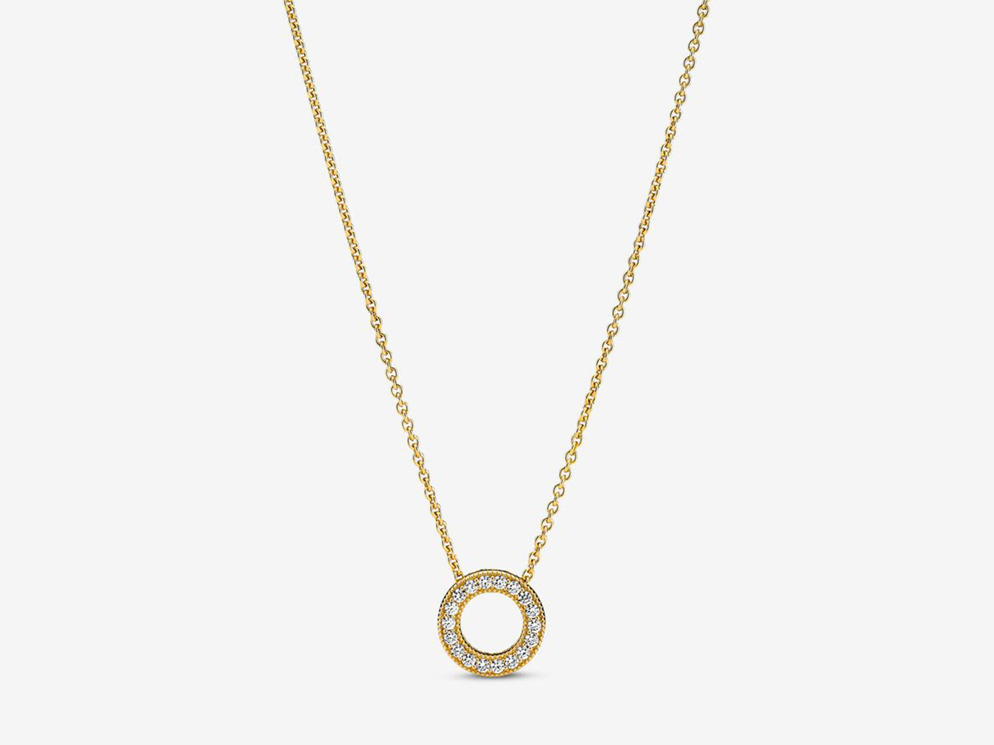 Pavé Circle Collier Necklace