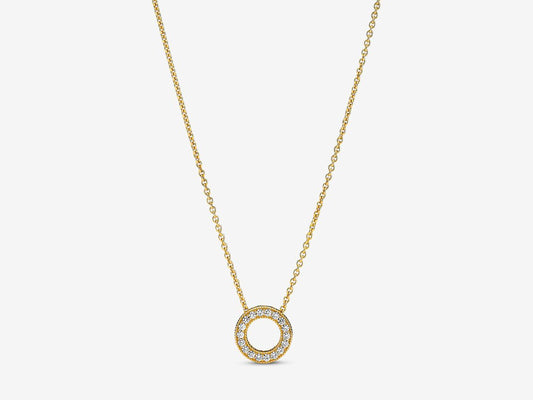 Pavé Circle Collier Necklace