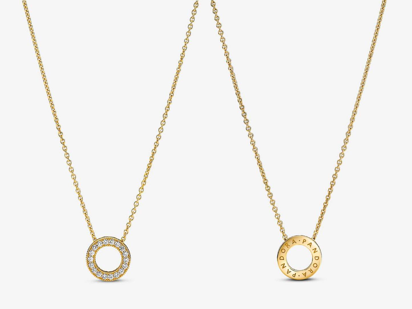 Pavé Circle Collier Necklace