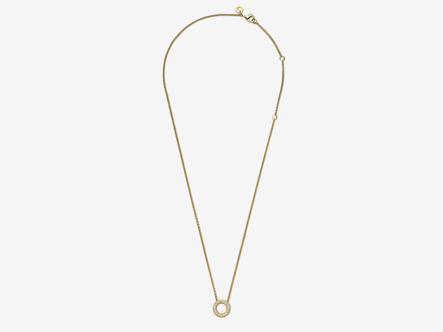 Pavé Circle Collier Necklace