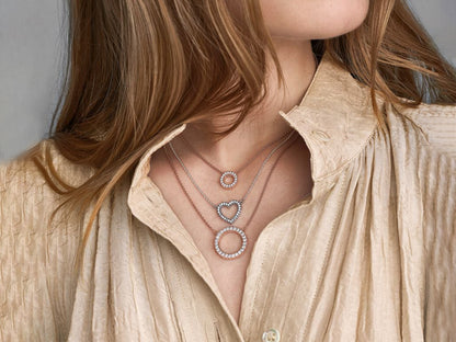 Pavé Circle Collier Necklace