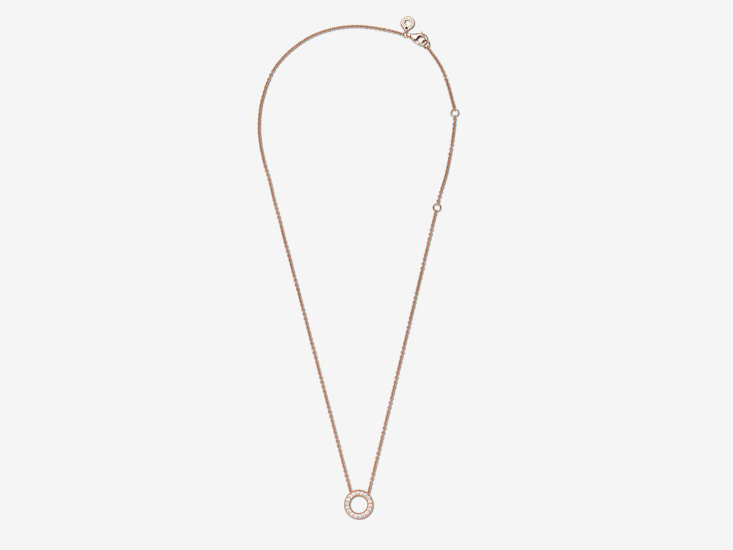Pavé Circle Collier Necklace
