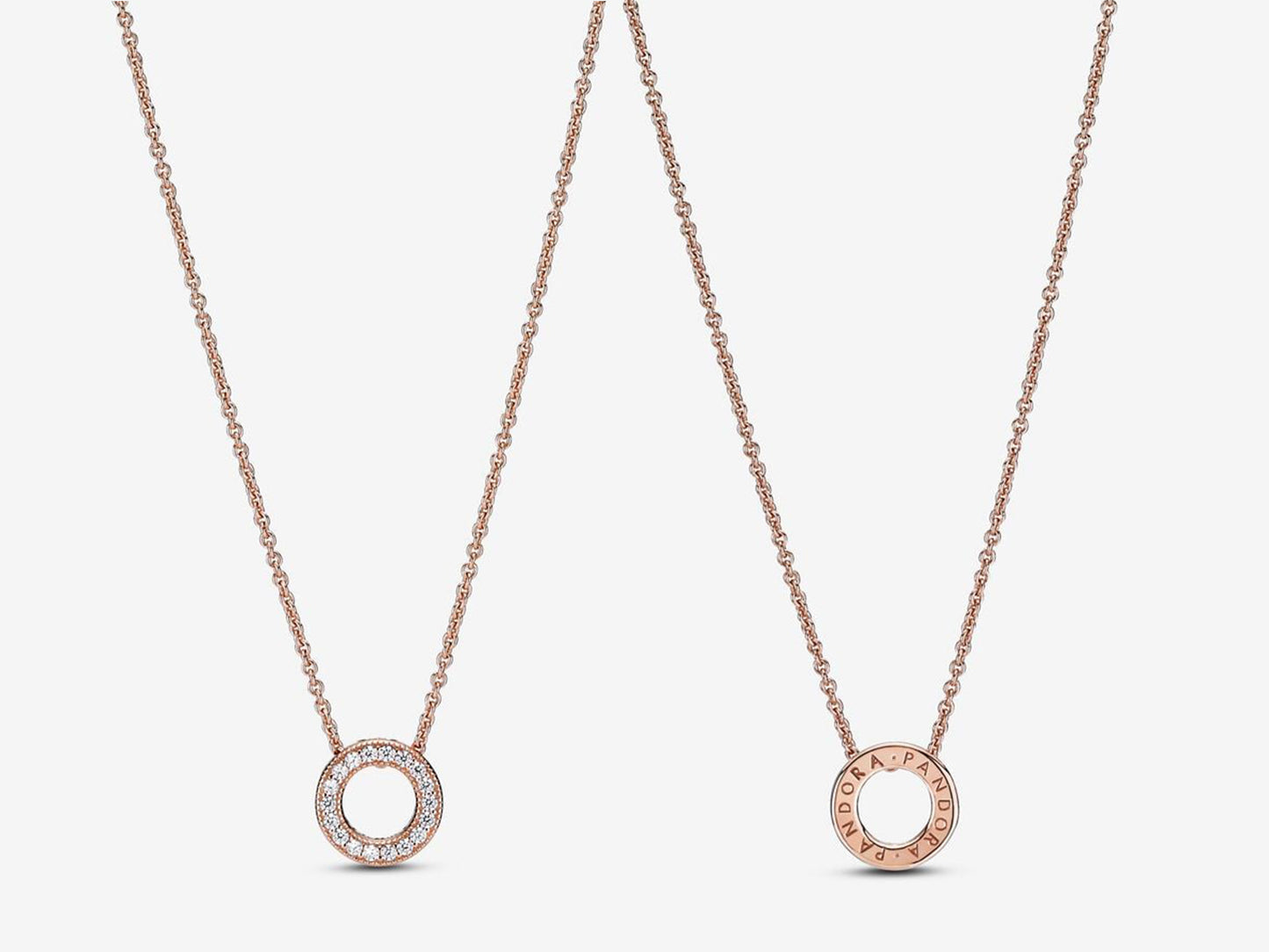 Pavé Circle Collier Necklace