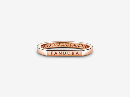 Geometric Love Texture Ring