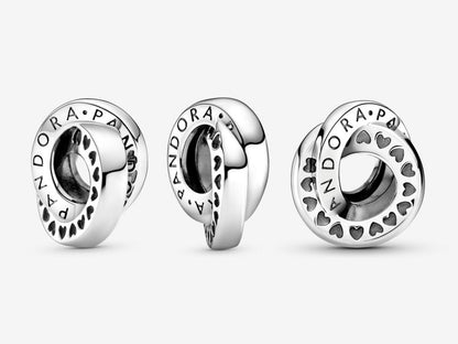 Logo & Heart Loops Charm
