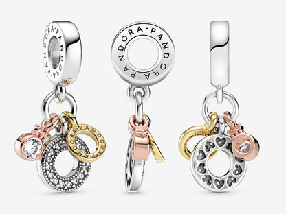 Logo and Letter Charm