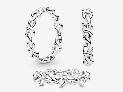 Knotted Hearts Ring